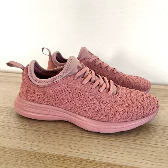 APL TechLoom Phantom W Sneakers Cinder Rose Size 9 Lululemon Exclusive - Picture 1 of 9